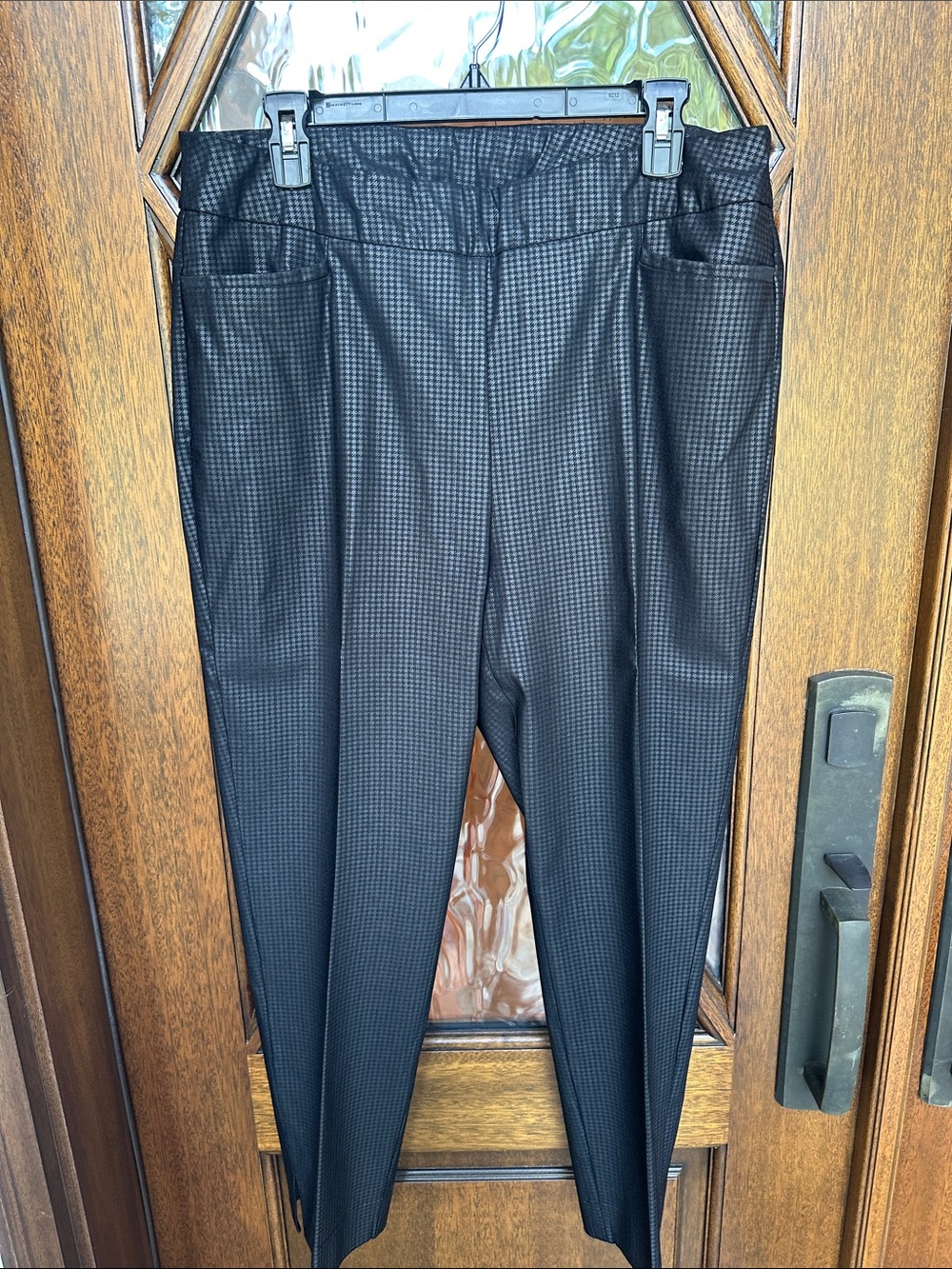 Ladies Chicos houndstooth Patterned Dress Pants